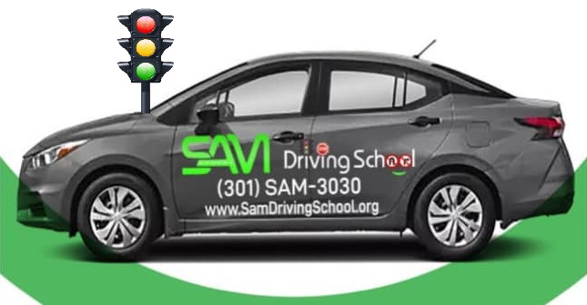 Sam Driving School car